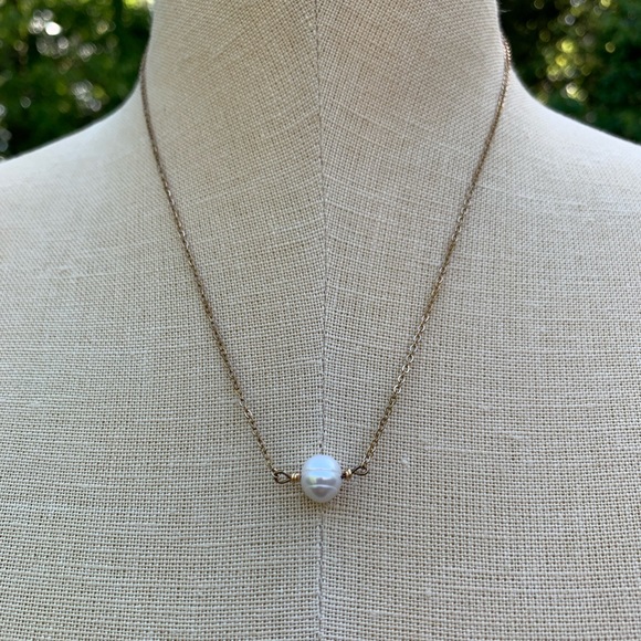 Freshwater Pearl Dainty Necklace - Picture 2 of 8